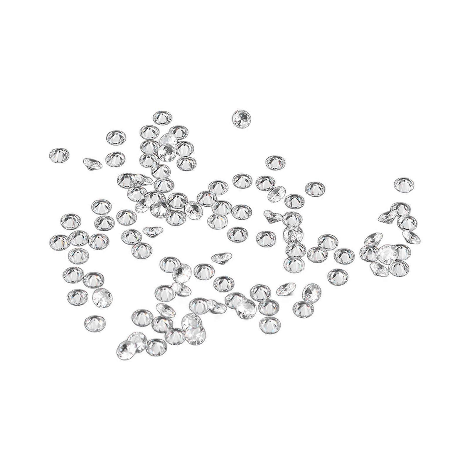 2025 Latest Model  100pcs Transparent Rhinestones Mini Sharpened Bottom