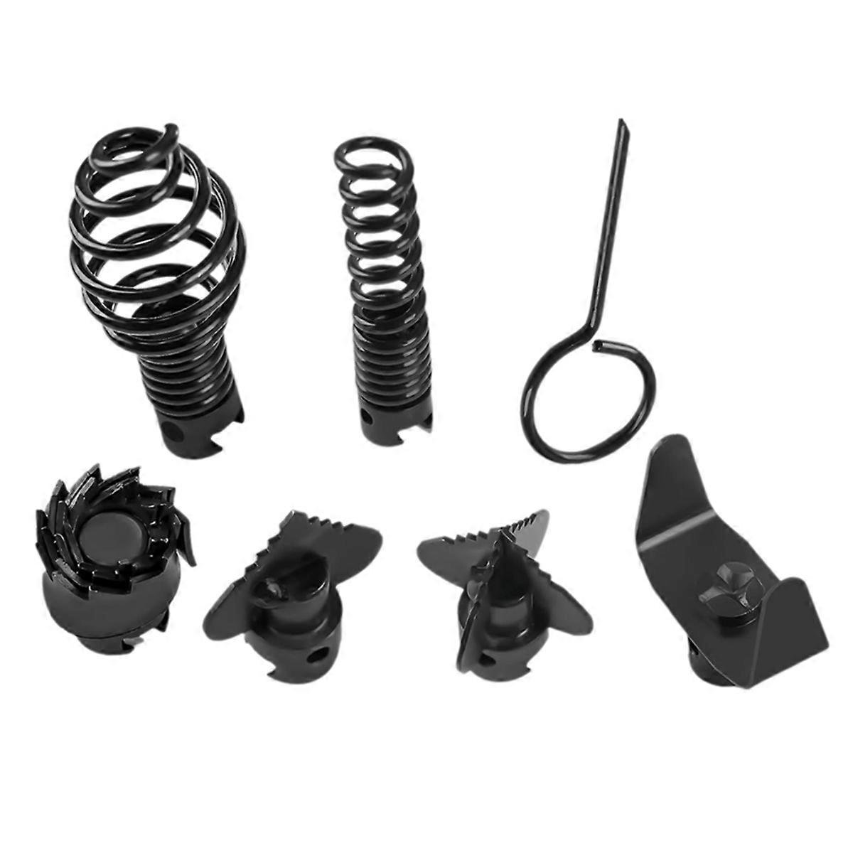 7PCS Drain Cleaner Combination Cutter Heads Set,Drill Attachment-Drain Cleaning Tool with Auger