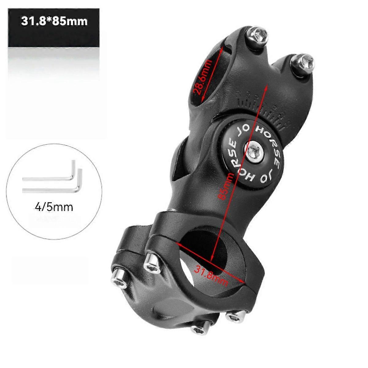 Adjustable Bicycle Handlebar Stem Variable 60 Degree Angle Aluminum Alloy Bike Handlebar Riser Road