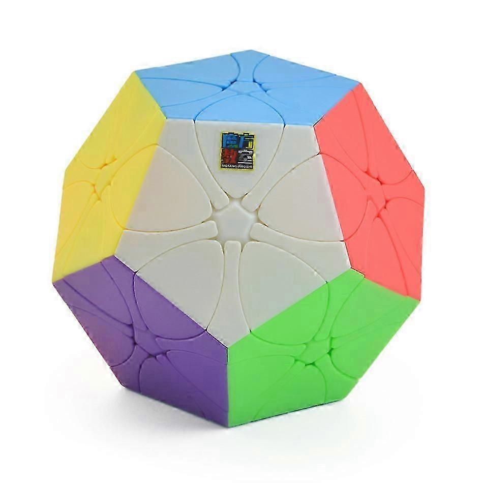 Challenging Stickerless Megaminx Cube: 12-Sided Brain Teaser for Puzzle Enthusiasts