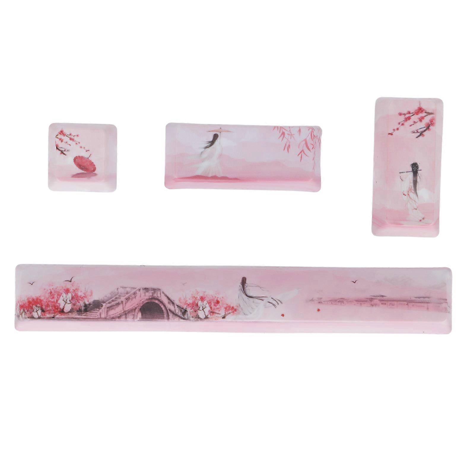 4Pcs Space ESC Numpad Enter High Durability Wear Resistant Bright Colors Mechanical Keyboard Keycaps