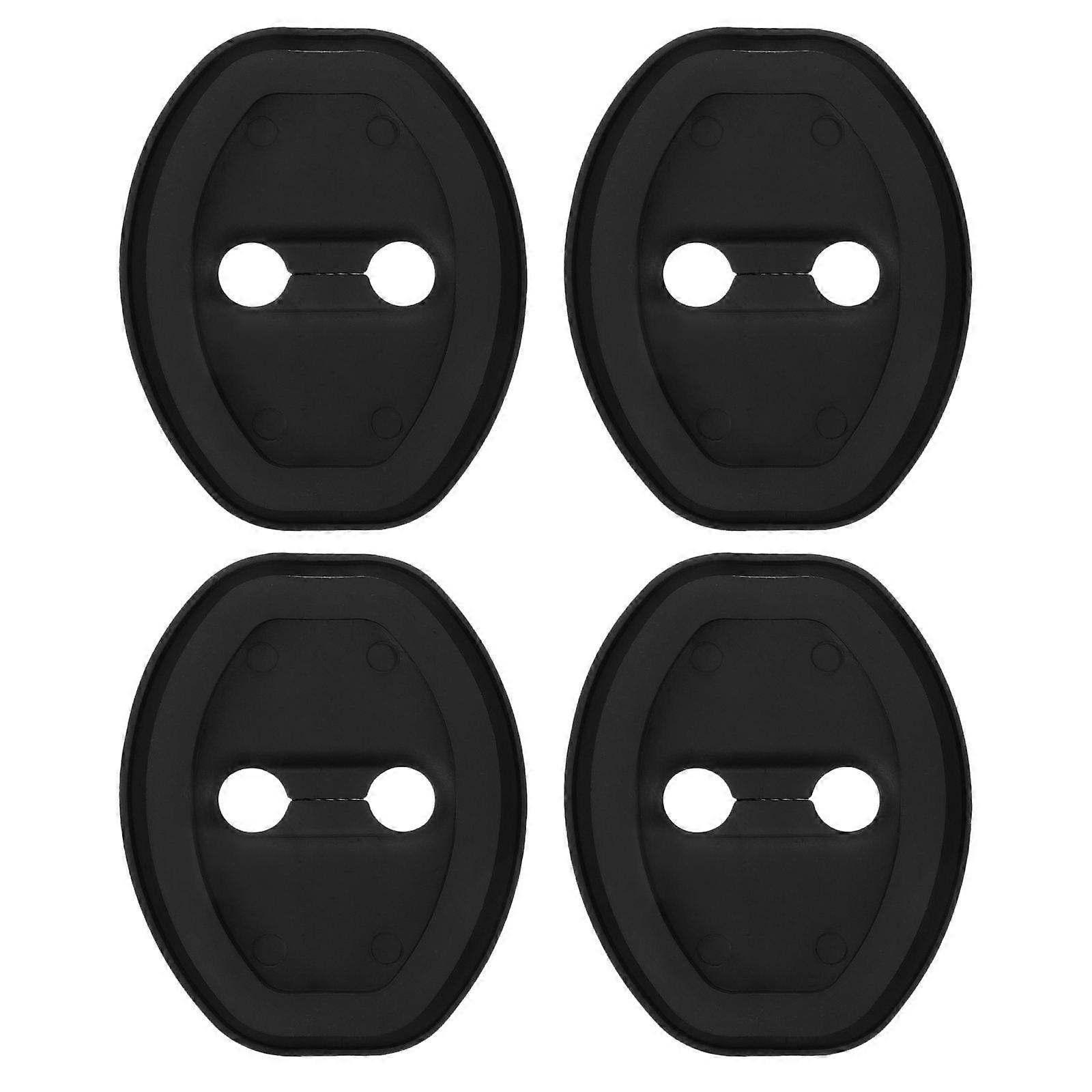 Door Lock Protective Cover Silicone for Car Use 4Pcs Universal Door Latch Protector