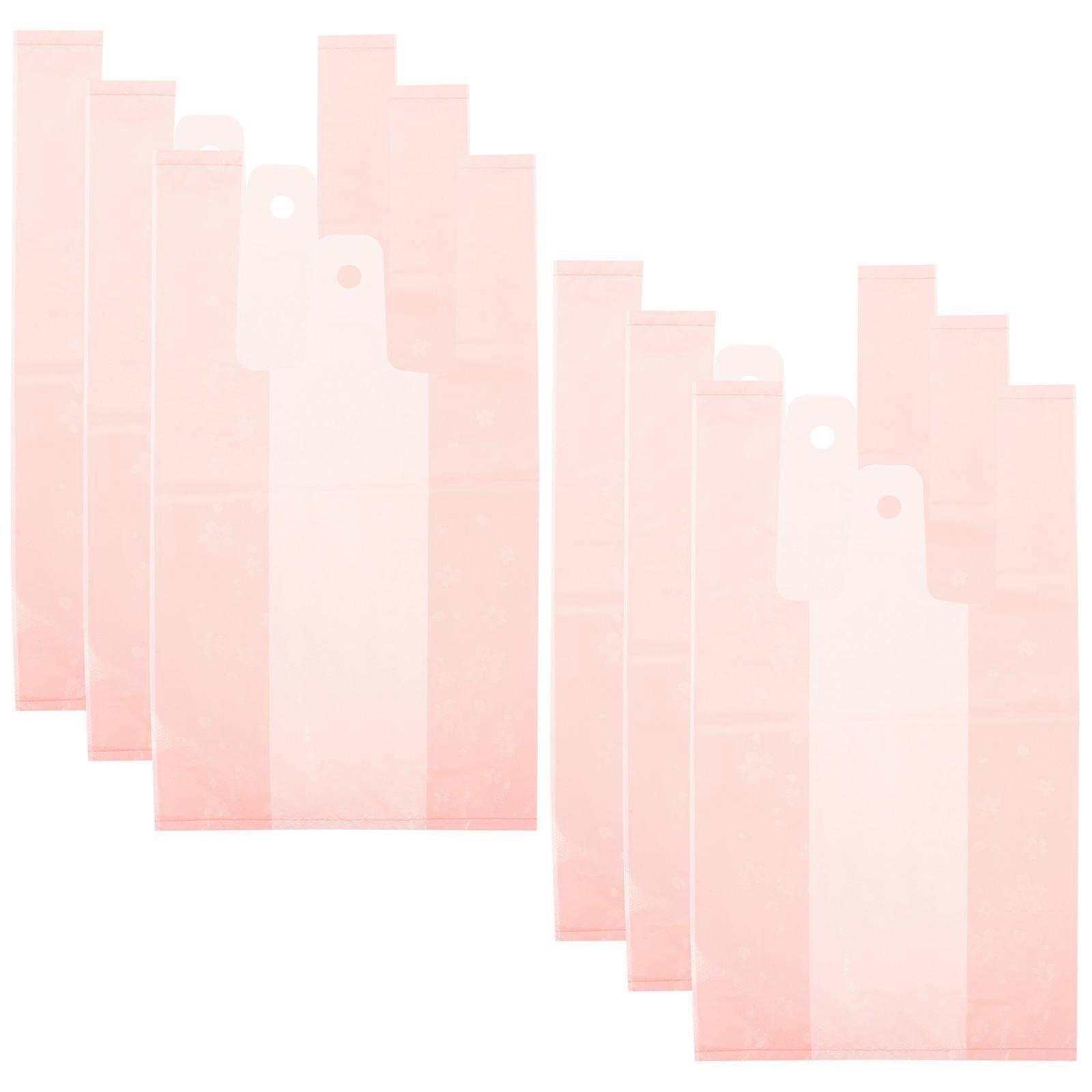 Pink Supermarket Shopping Bag with Sakura Pattern Foldable Reusable Grocery Tote for Home Use