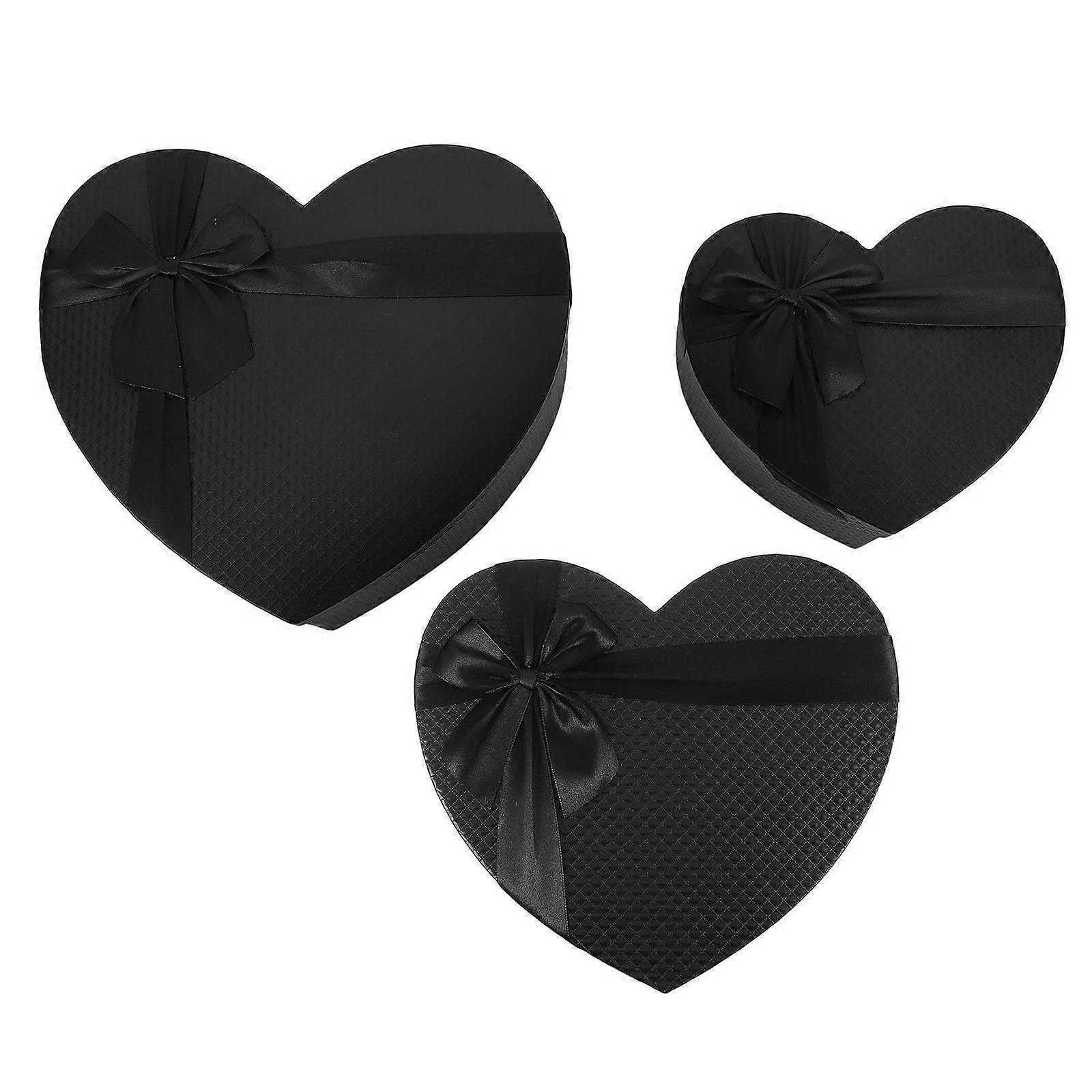 3pcs Heart Shaped Gift Boxes Large Medium Small for Chocolates Flowers Versatile Spacious Wrapping Box for Valentine's Day Anniversaries Birthdays