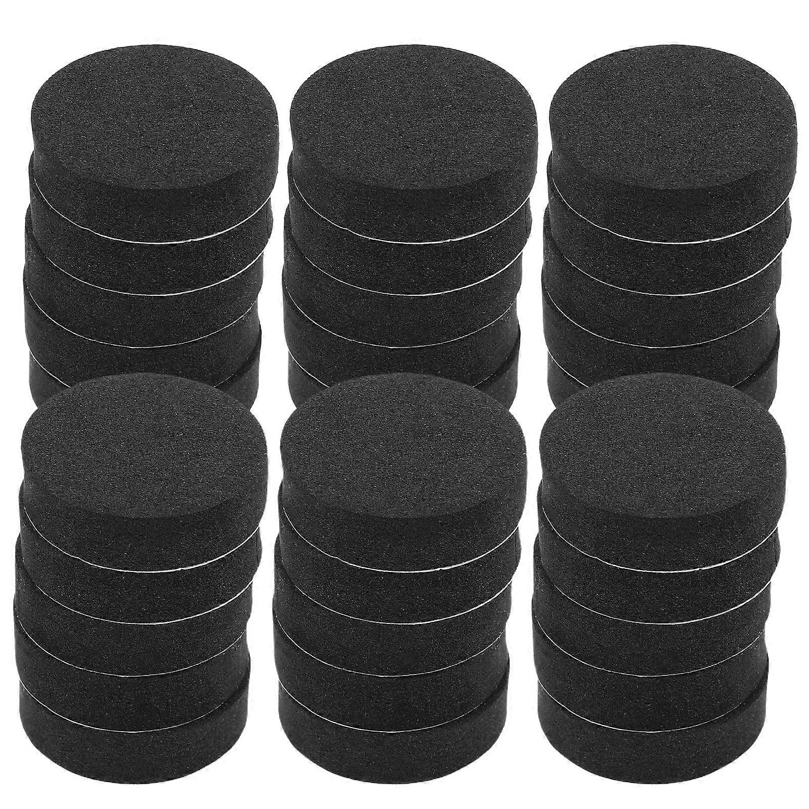 48pcs Black Round Self Adhesive Furniture Pads, Non Slip Chair Leg Protectors for Floors, Shock Absorbing Vibration Pads for Tables, Sofas, and