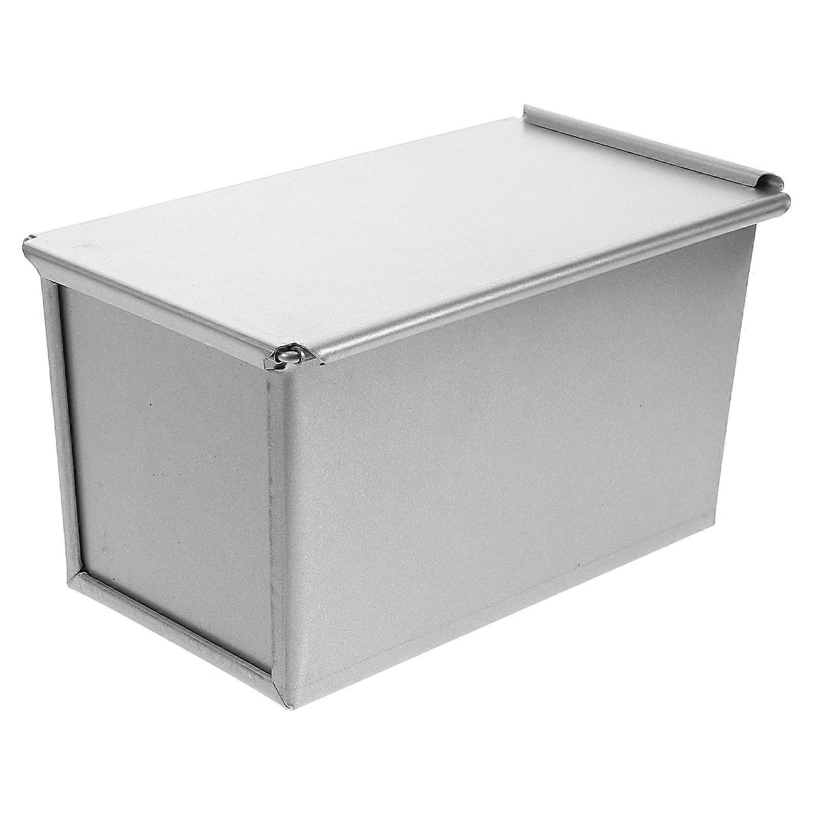 Rectangular Bread Toast Pan with Lid, Non Stick Baking Tray for Homemade Loaves, and Travel Friendly Design