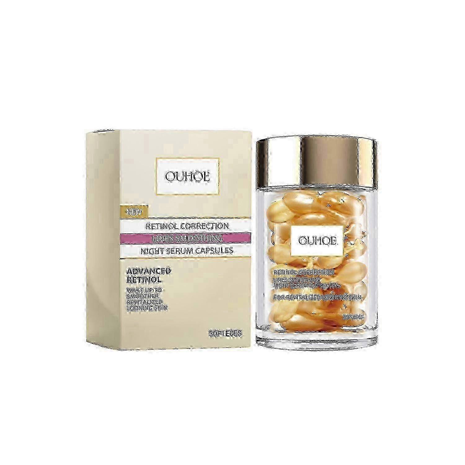 OUHOE Retinol Anti-Wrinkle Serum, Reduce Facial Wrinkles And Fine Lines By Moisturizing And Firming