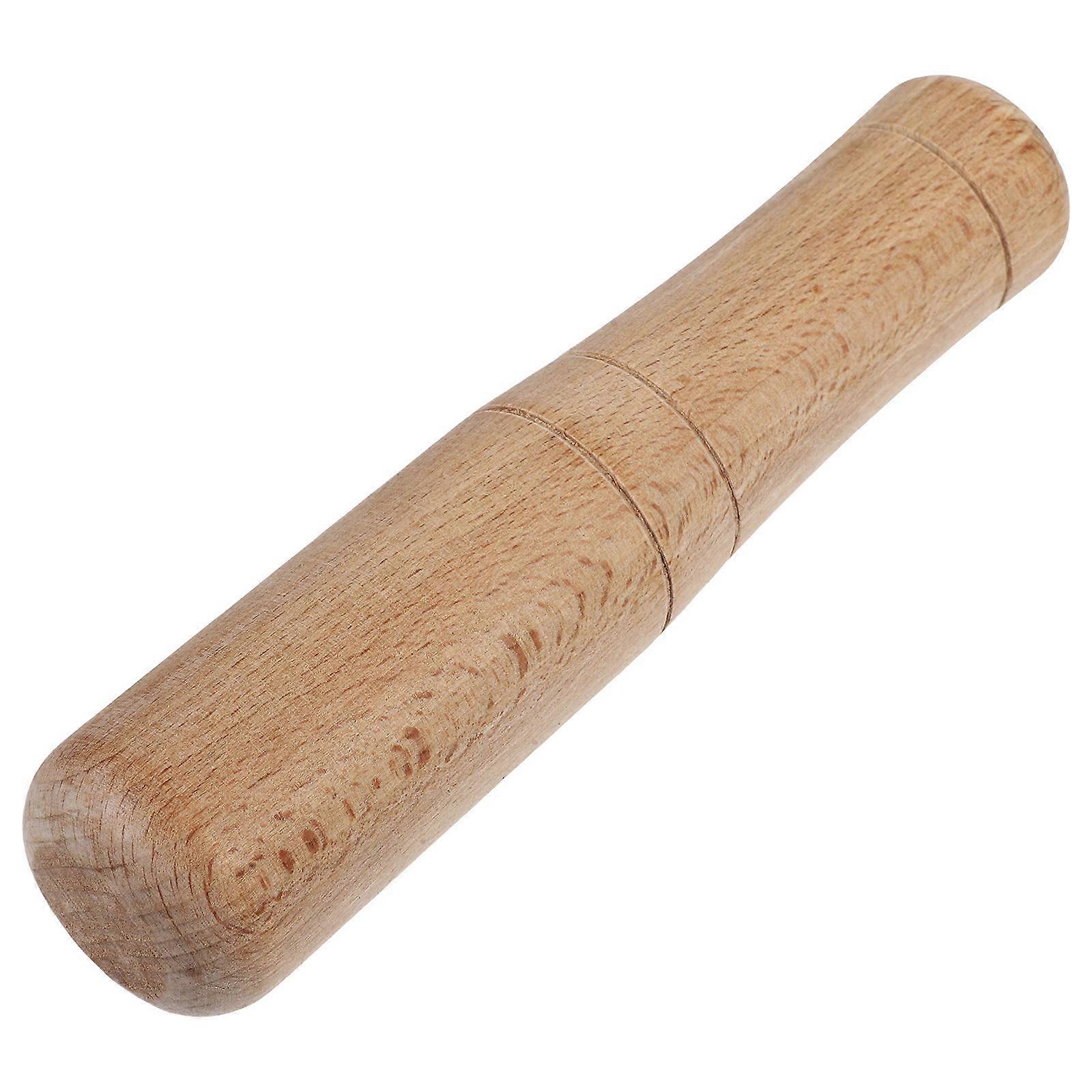 Wooden Grinding Rod Easy Clean Grinding Tool Fermentation Home Cooks Beech Wood Round Shape 18.00X4.00X4.00CM 1Set