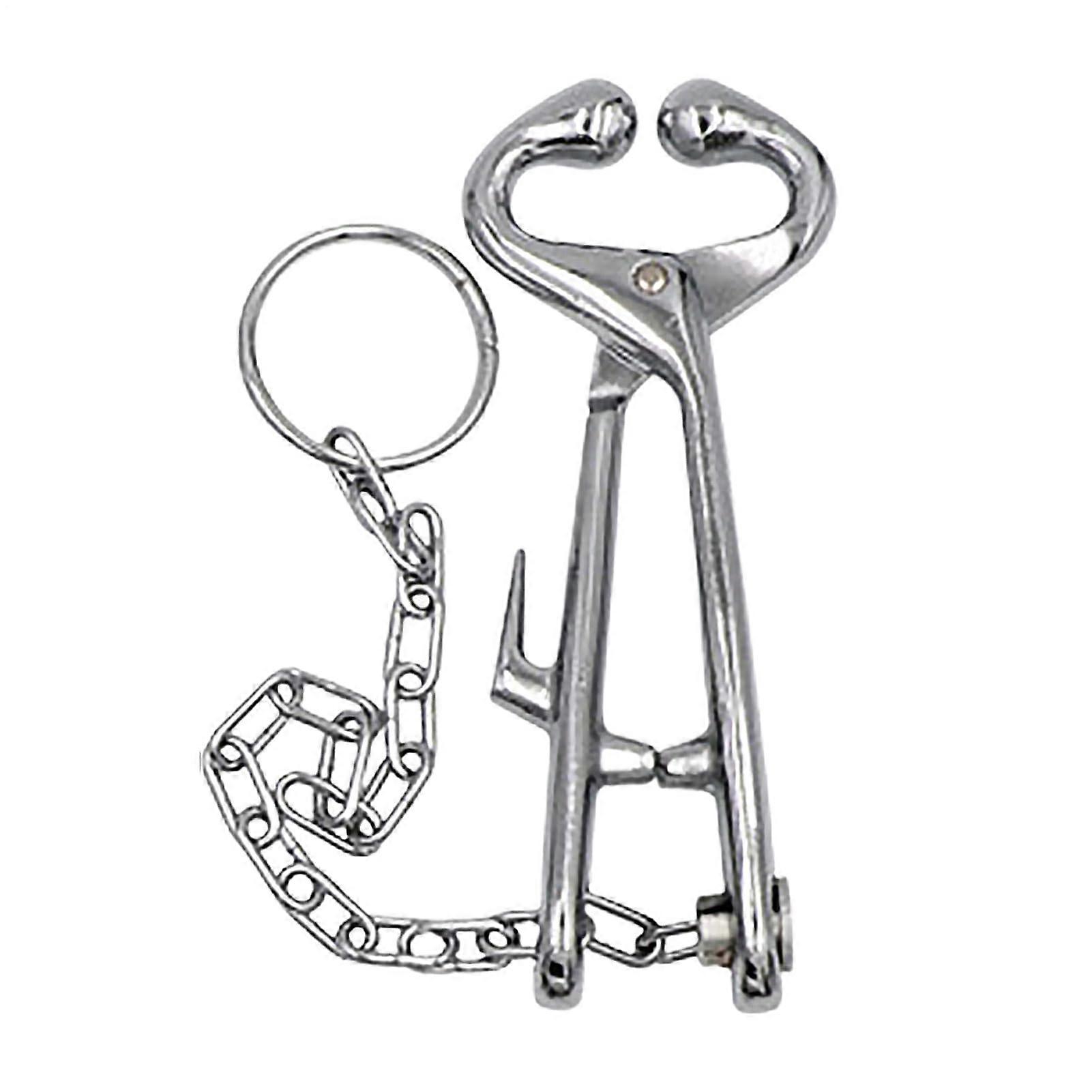 Cattle nose tongs  Stainless steel ranch tool for professionals and private use