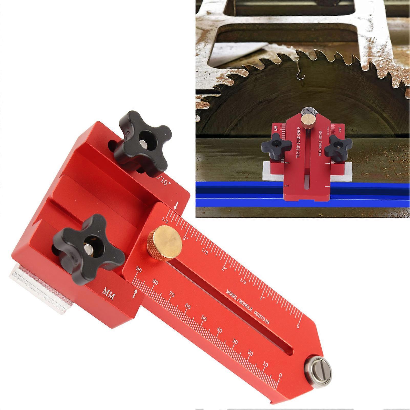 Extended Thin Rip Jig Table Saw for Repeat Narrow Strip Cuts Works with Router Band