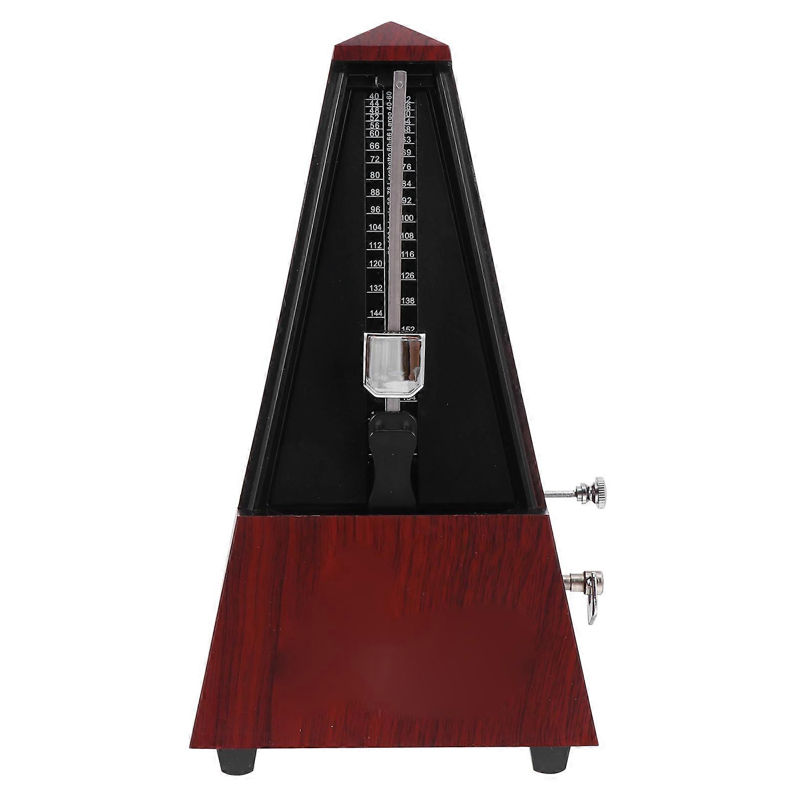 Wooden Tower Mechanical Metronome – Precision Rhythm Keeper for Drum, Violin, Guitar, Piano – Durable Design to Enhance Musical Skills
