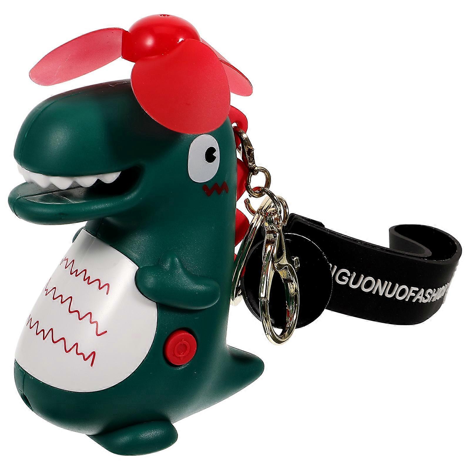 Lanyard Design Dinosaur Shaped Mini Fan Cooling Usb Rechargeable For Indoor Outdoor Summer Use 1Pc