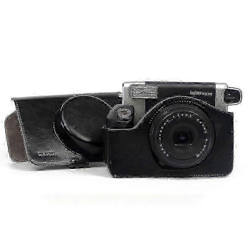 Pour Fujifilm Instax Wide 300 Instant Camera PU Étui de transport en cuir en 5 couleurs Rose Marron Noir