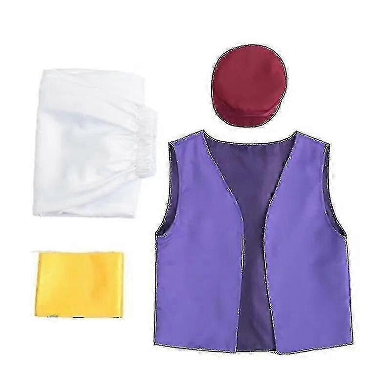 Fantasy Myth Prince Aladdin Kostym För Vuxna - Scenkläder För Cosplay Och Prestanda Perfekt För Aladdin-temafester TA