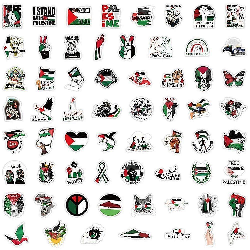 60pcs/pack Pegatinas de graffiti palestinas