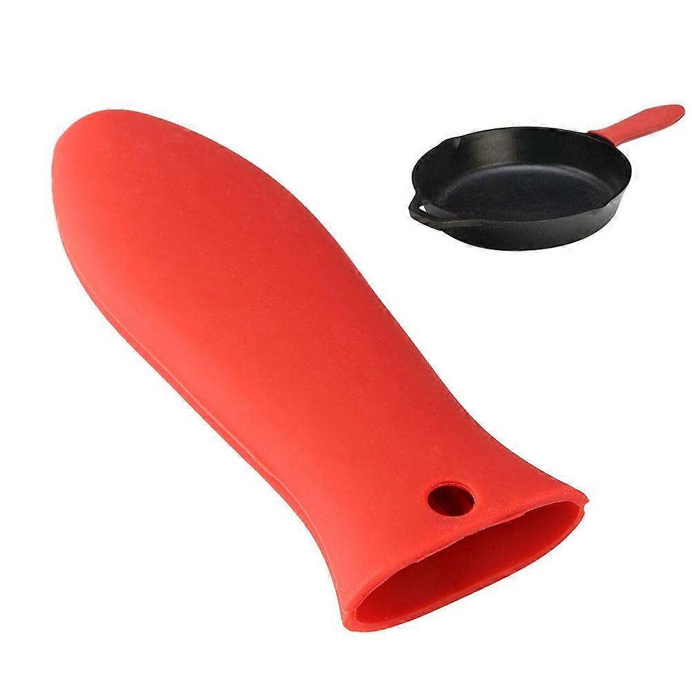 Silicone Pan Handle Cover for Protection Assorted Color Lightweight Secure Grip Suitable for Metal Cookware 2 Pcs