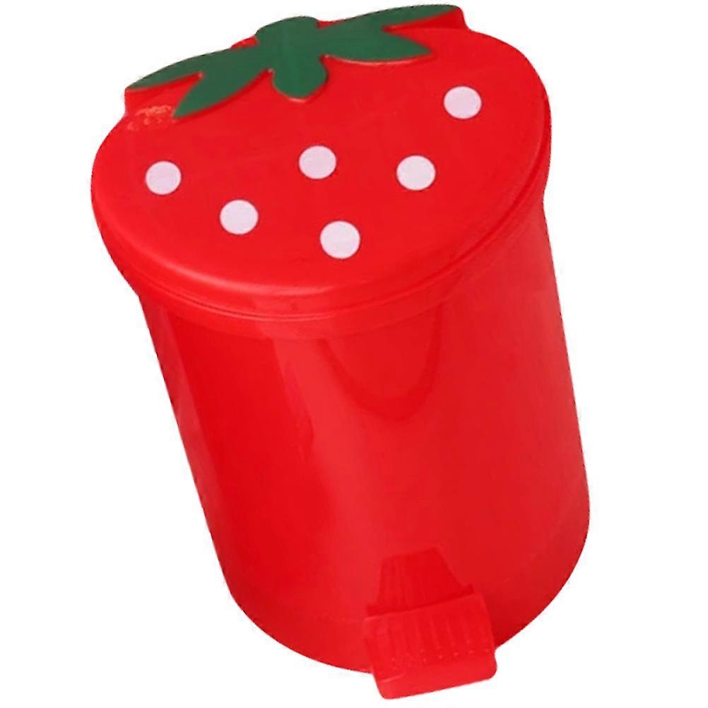 Cute Cartoon Hanging Trash Can Garbage Bin Home Use Plastic 1Set