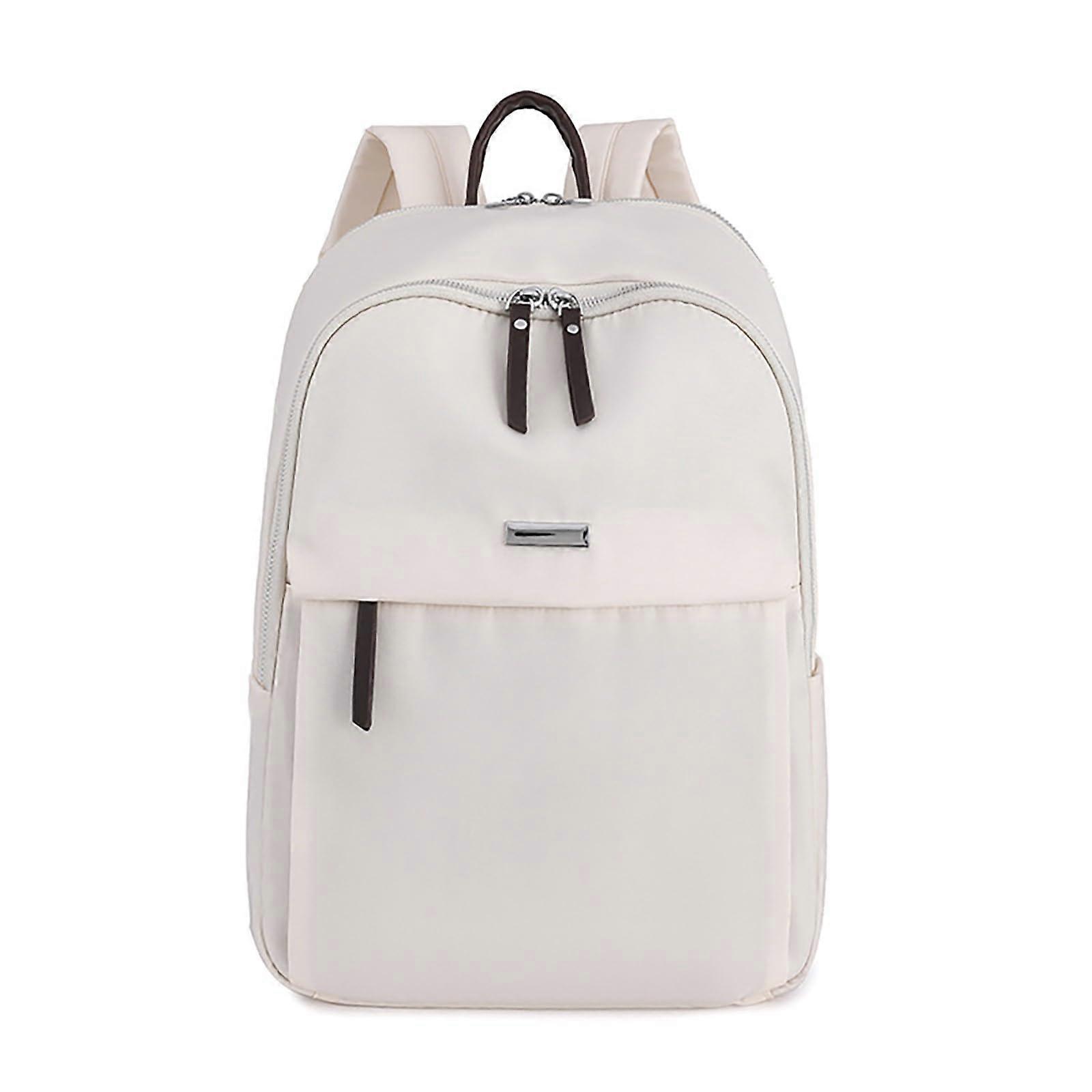 2025 Shoulder Bag, Solid Color, Nylon, Breathable, Durable, Shock-Resistant, Blower Compatible, White Unisex Size