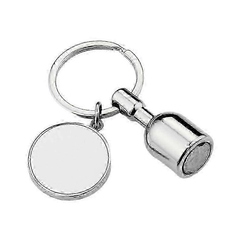 Round Heart Shape Blank Pendant Keyring Keychain Printing Keychain For Women Fz