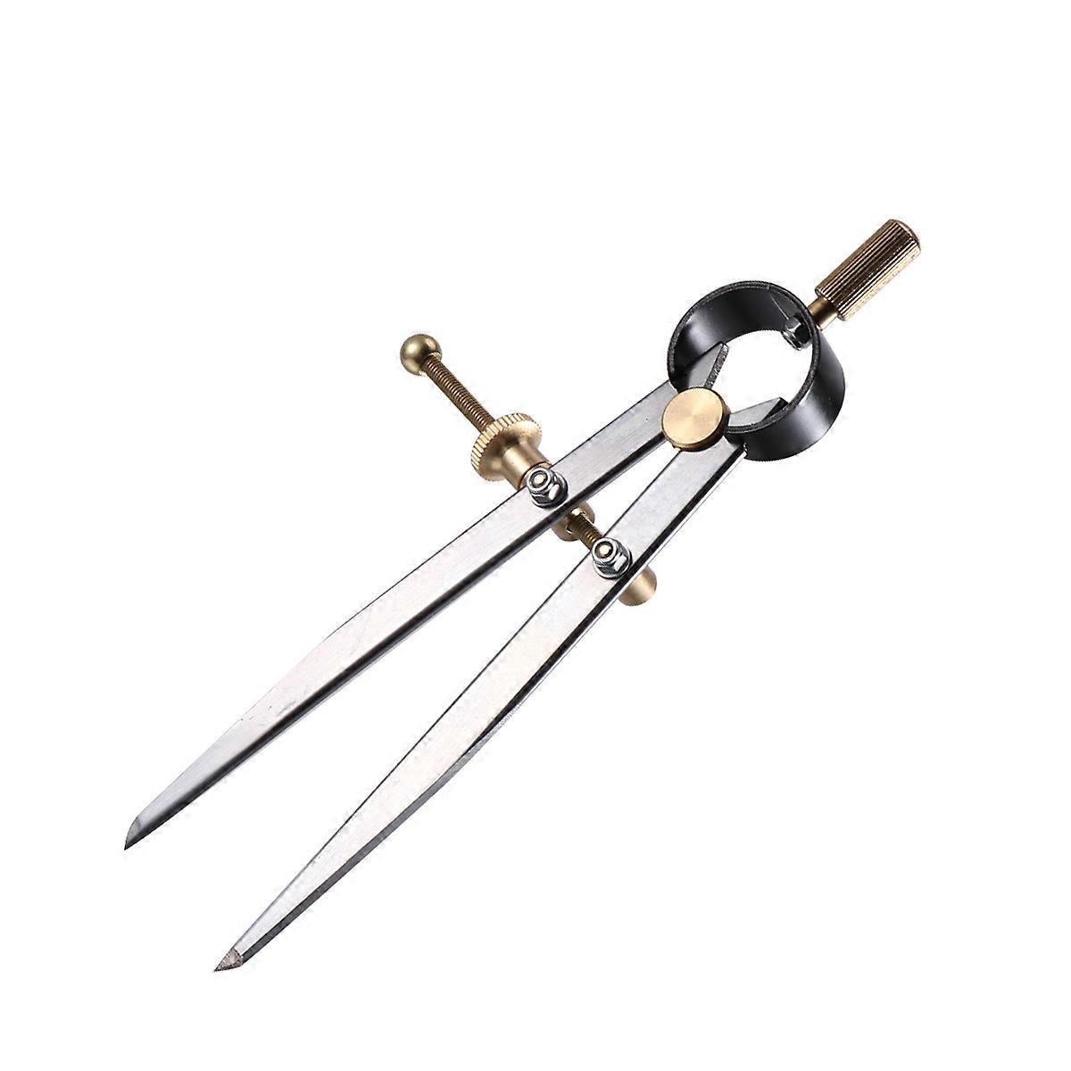 DIY Divider Crafting Furniture Compasses Rotating Scratch DIY Sewing Handmade Tool 125mm (Silver)