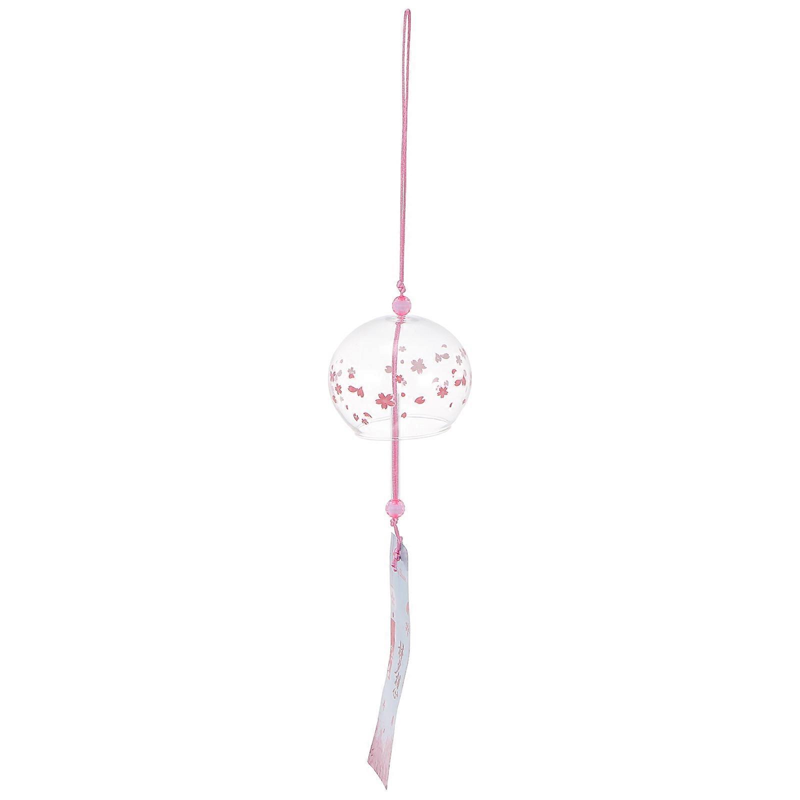 Decorative Wind Chimes Japanese Style Glass Bell Shape Home Decoration For Living Room 7x6cm Sound Producing 1Pc