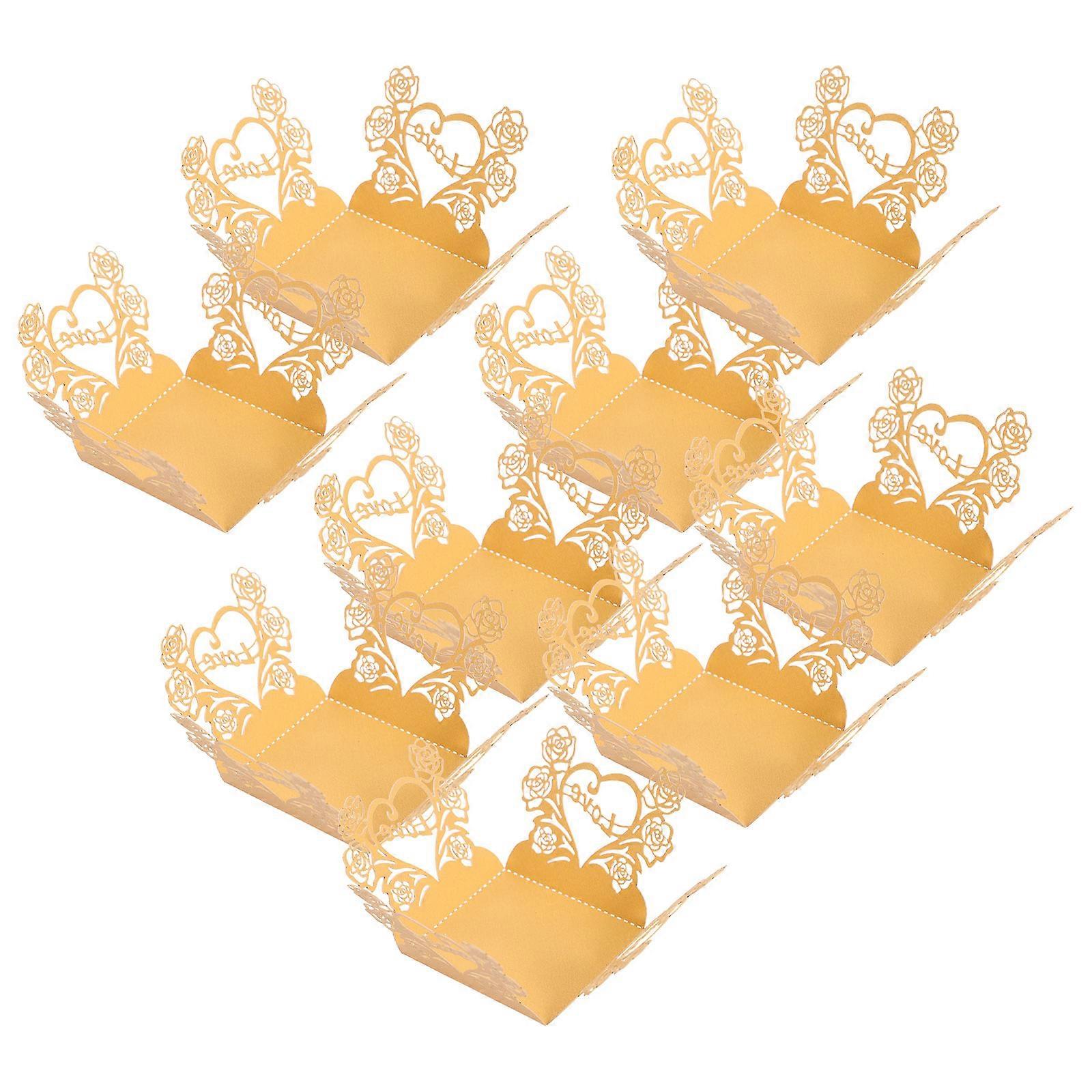 Chocolate Wrappers Packaging Papers Golden 10x10cm Separate Packing Prevent Rolling 50Pcs