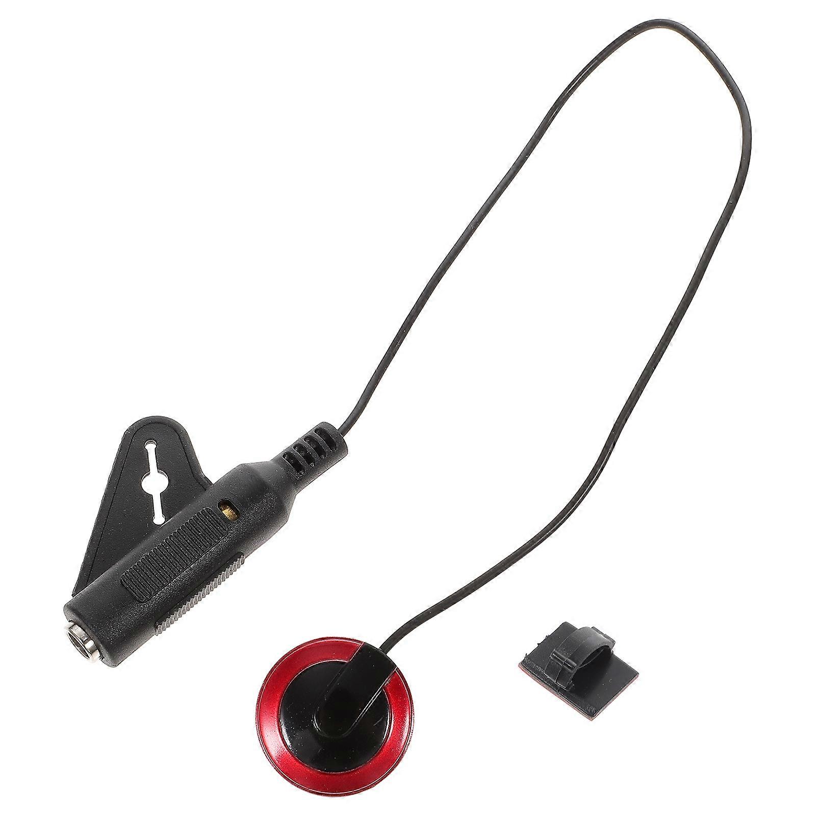Black Plastic Guitar Pickup for Acoustic Instruments with Adhesive Compact and Durable for Guitar