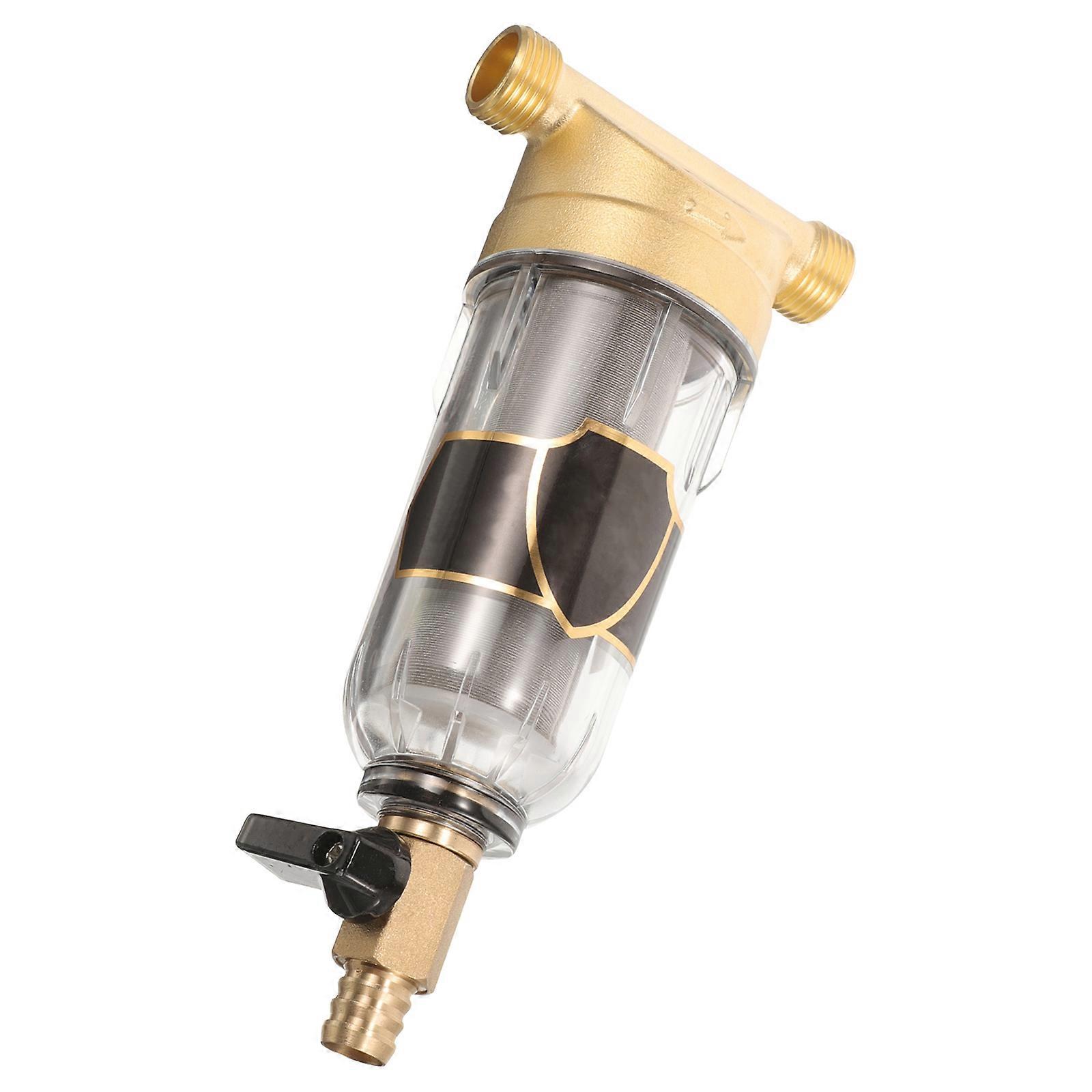 Household Water Filtration Device Sediment Filter Home Use Whole House Filtration Durable Anti-Rust 19.60X8.70X5.30CM 1Pcs