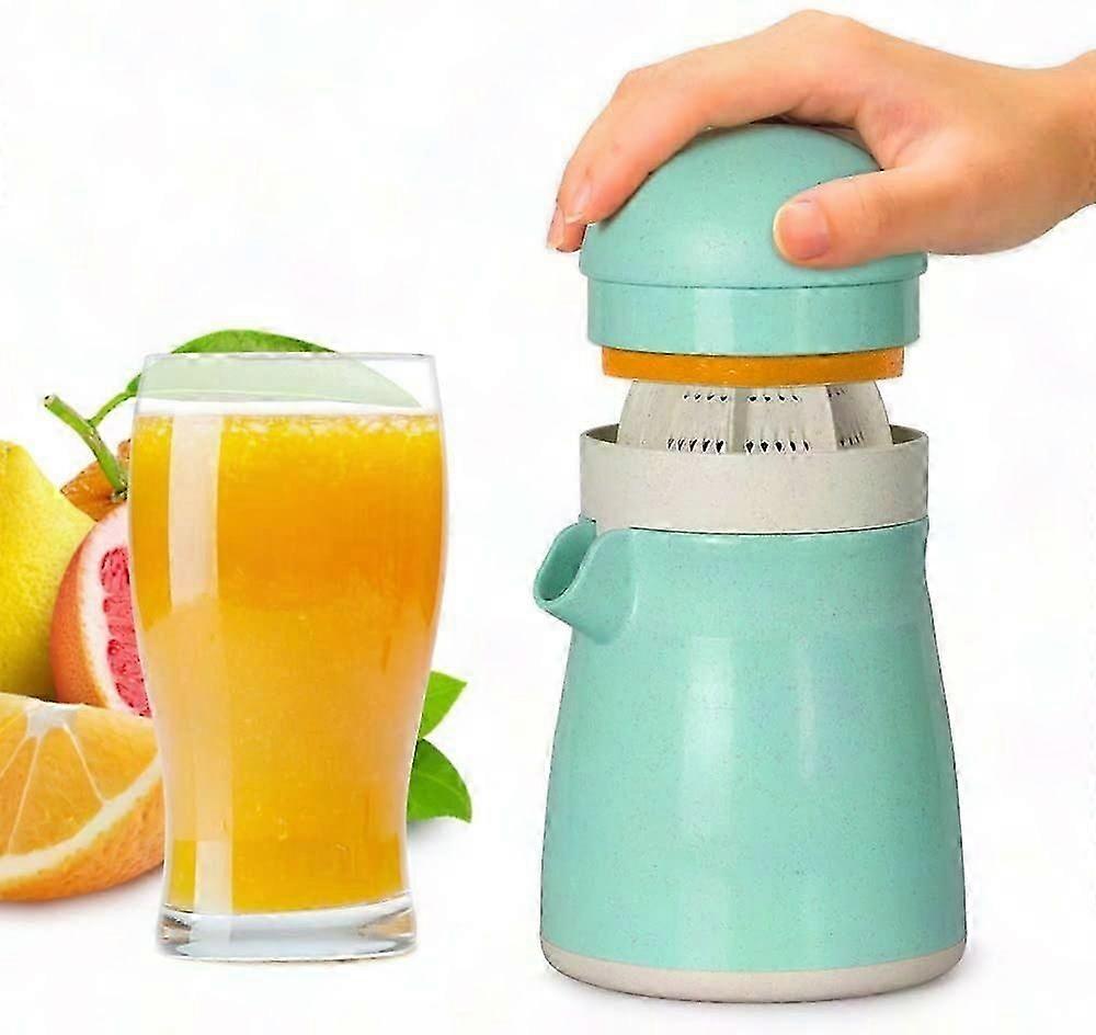 Manual Citrus Juicer for Orange Lemon, BPA-Free Biodegradable Wheat-Straw Fruit Squeezer