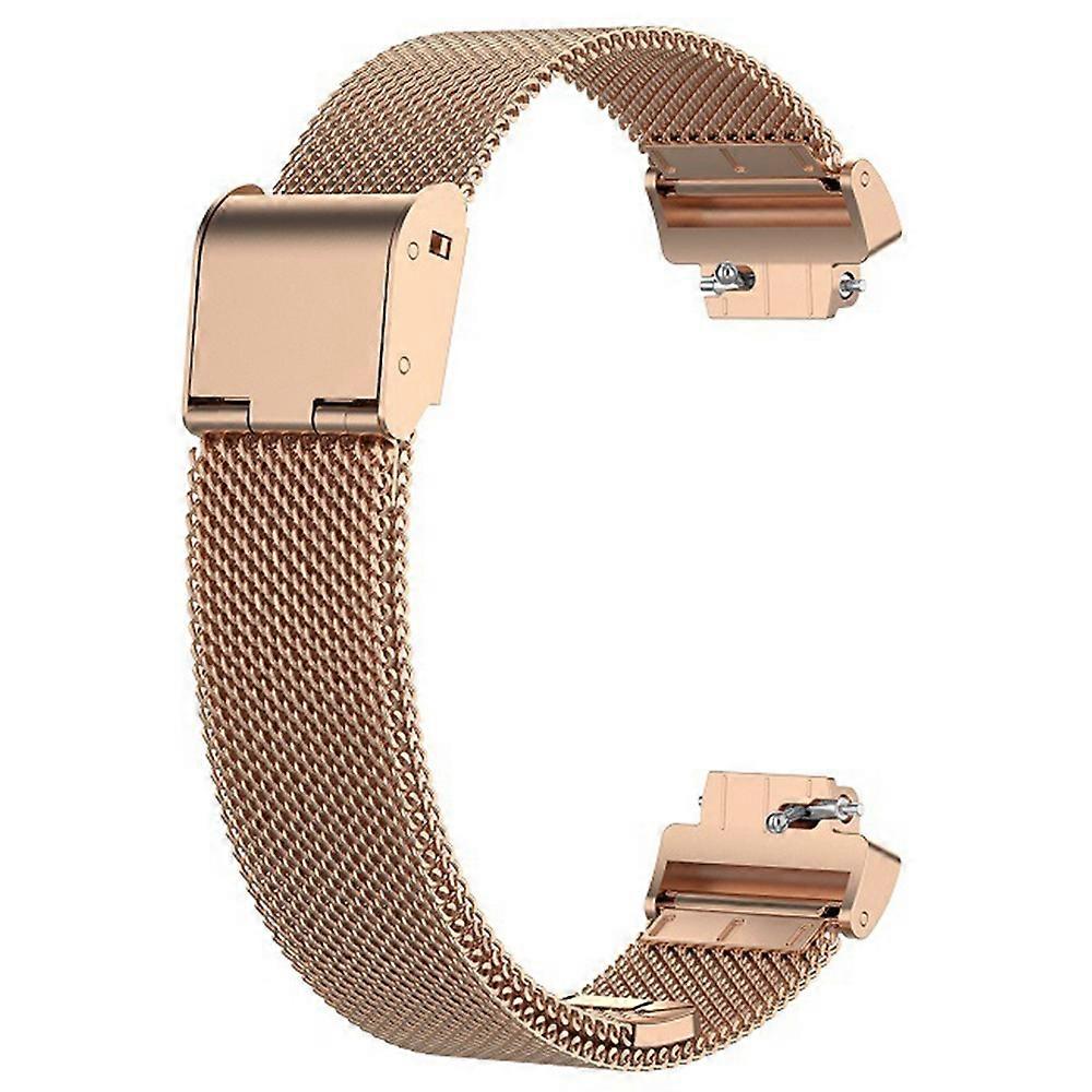 For Fitbit Inspire 3 Stainless Steel Fine Mesh Strap Replacement Smart Watch Band with Buckle