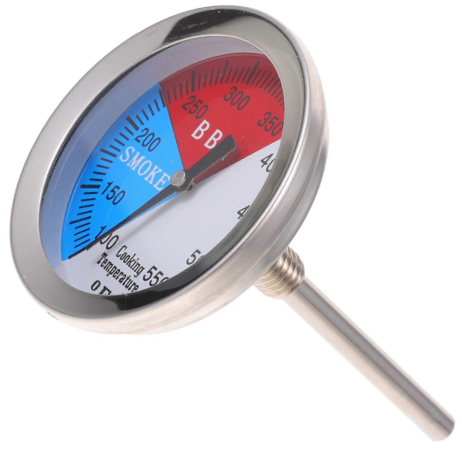 Grill Thermometer Accurate BBQ Temperature Gauge Fahrenheit Indicator Ovens Barbecue Grills Easy Read Numbers Convenient Cooking Tool