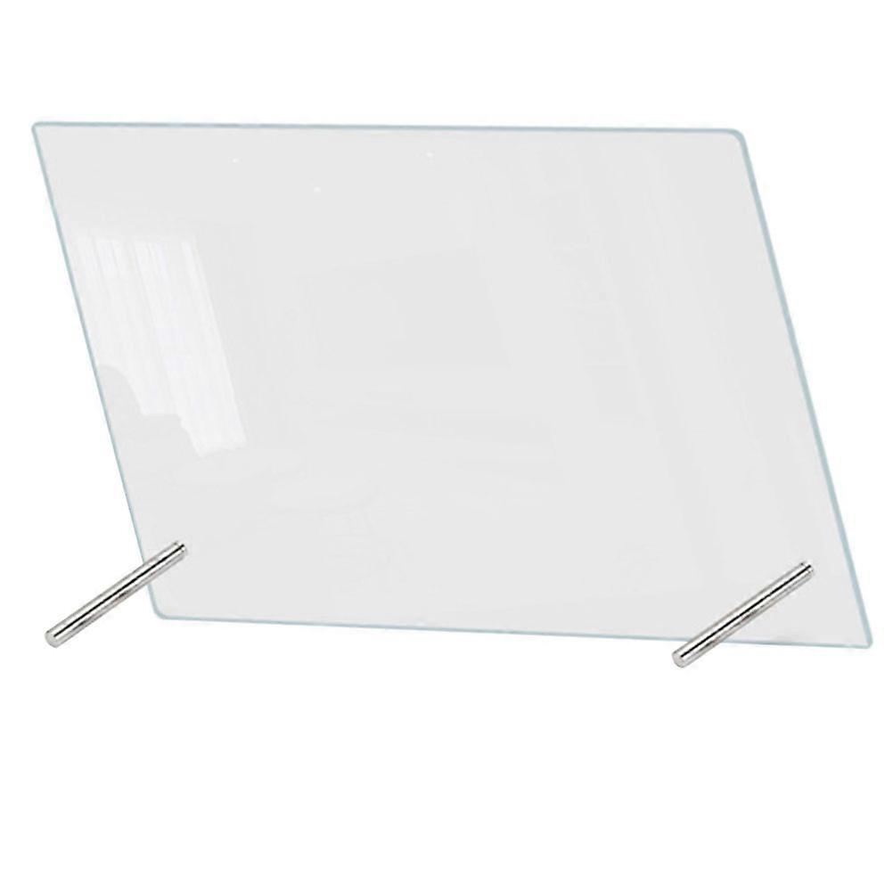 Clear Memo Board Desktop Acrylic Message Board Office Use 30.00X20.00X0.10Cm Note-Taking 1Set