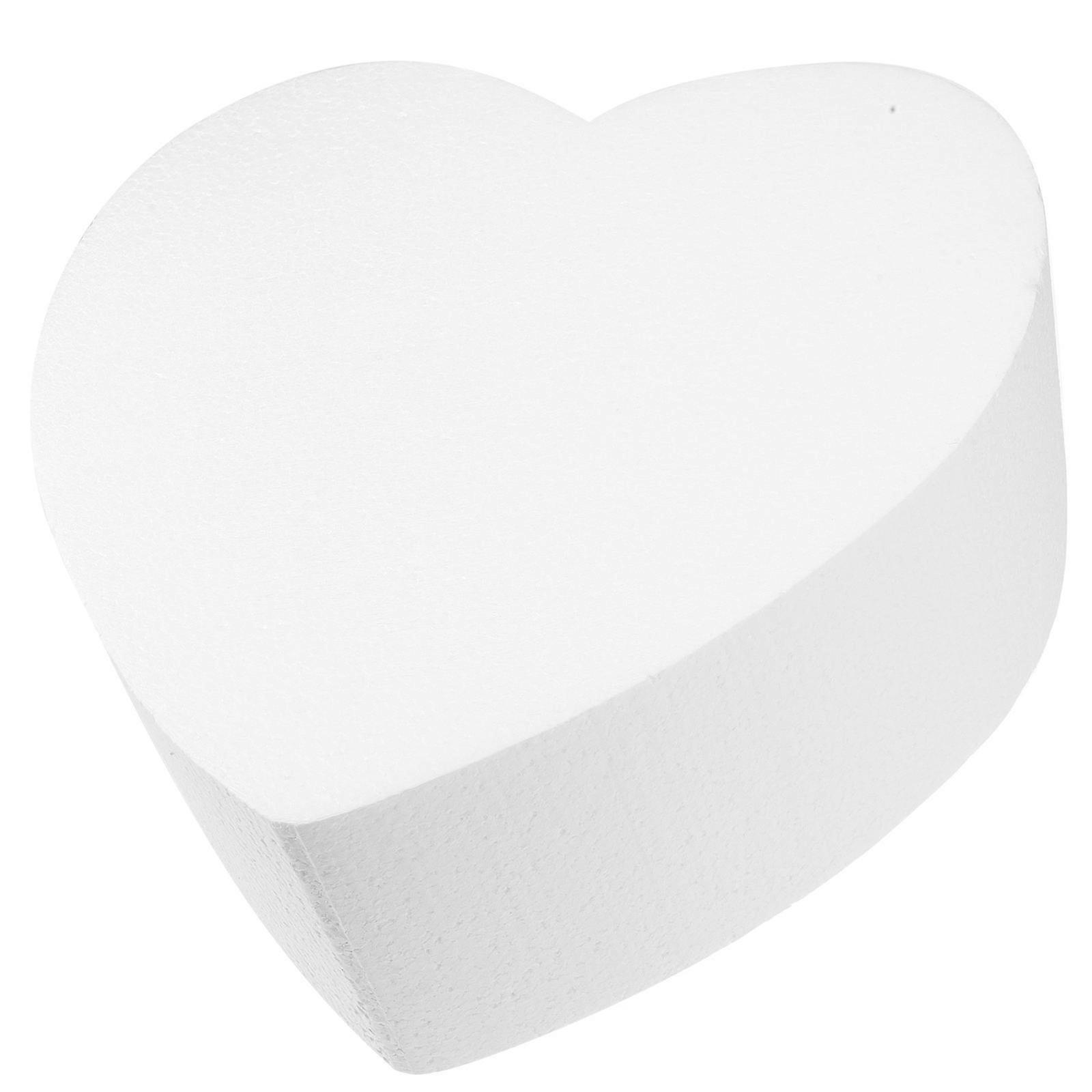 Heart Shaped Cake Dummy for Decorating Practice, Wedding Displays, and Special Occasions – Lightweight Reusable Faux Design