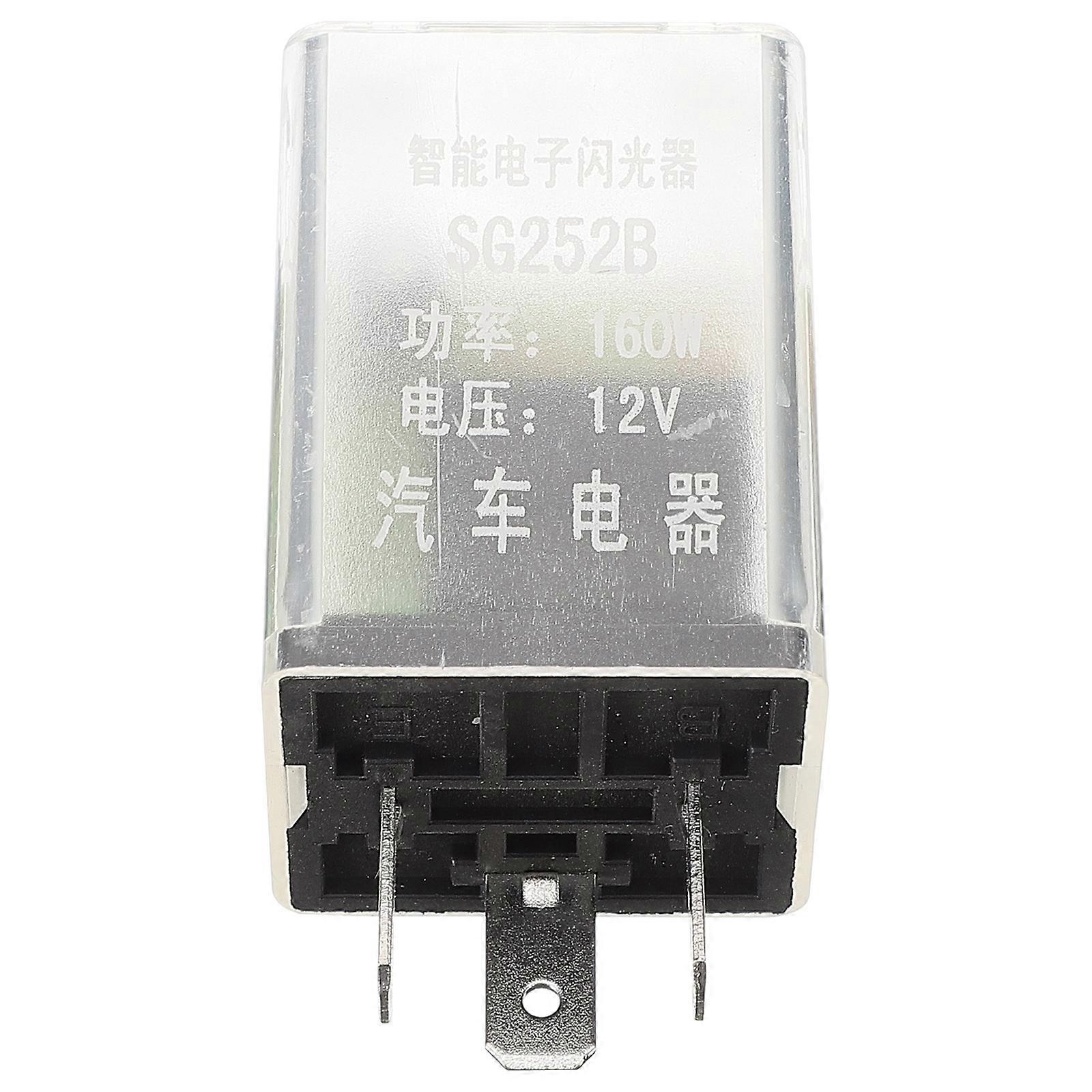Car Flasher Relay Automotive Accessories Turn Signal Motorcycle Rectangular Universal Design Various Weather Conditions 1Pack