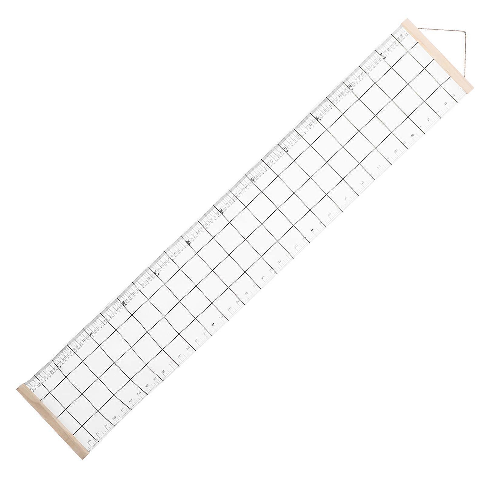 Children Height Chart Ruler Wall Decor Height Measurement Rectangular 120.00X20.00X2.00CM White Wood 1Pack