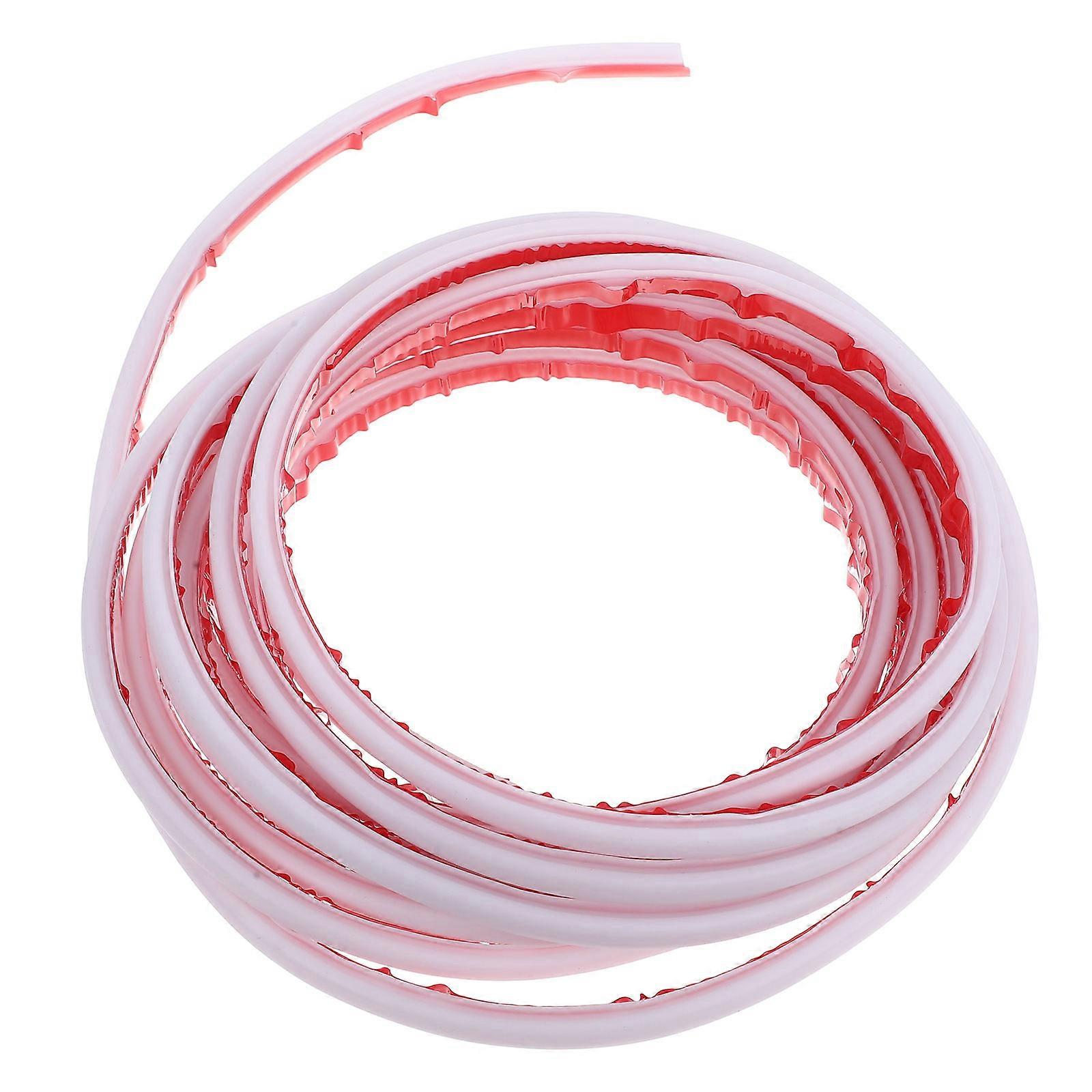 White Adhesive Seal Strip for Doors and Windows Weatherproof Sound Insulation Rubber Fits Various