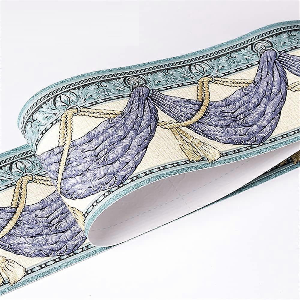 Border Self-Adhesive 10 cm PVC Waterproof Skirting Board Wallpaper Wood Marble Style 10cm x 5M for Living Room Decor