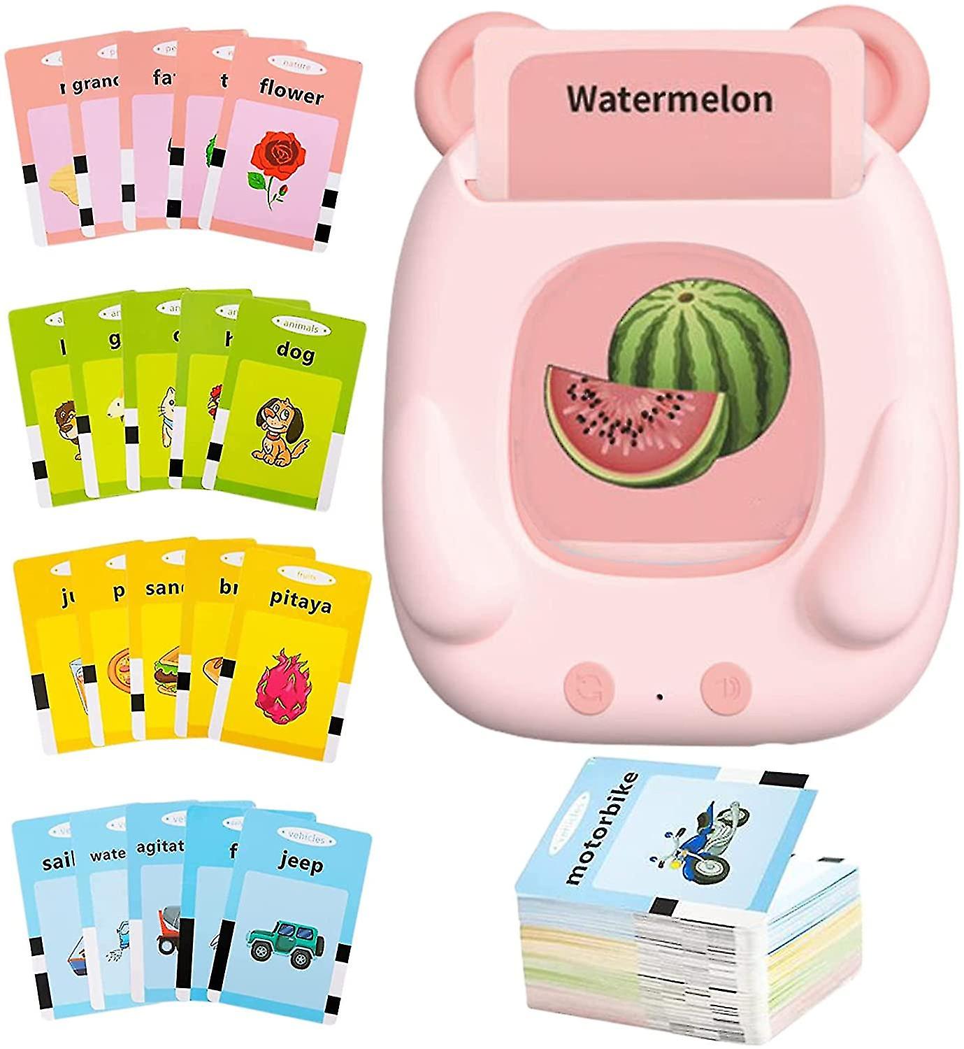 Preschool Educational Machine Early Learning Educational Toy 224 Words Talking Flash Cards