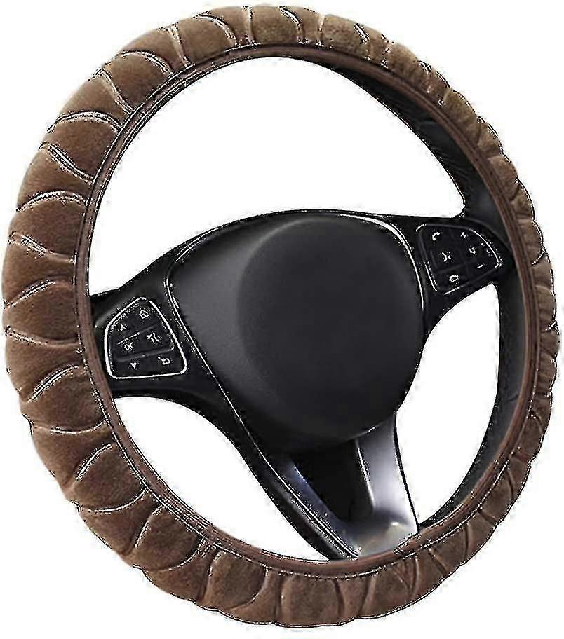 Universal Auto Lenkradabdeckung Plüsch Lenkradabdeckung 15 Zoll / 37-38cm