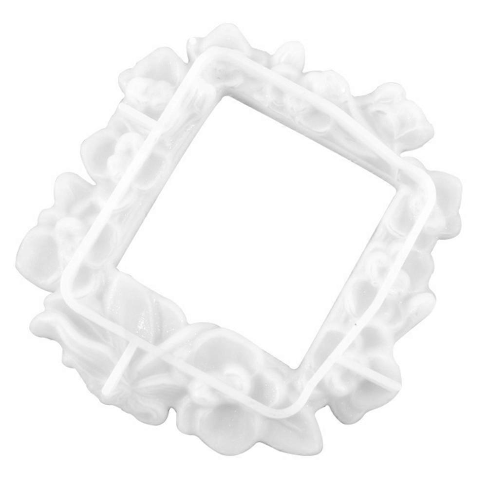 Decorative Sticker Silicone Mold for DIY Creative Projects Easy Clean NonStick White 5Pack