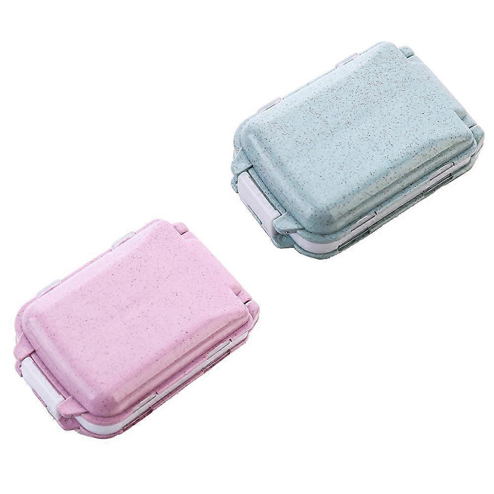 2 Pcs Threelayer Storage Practical Medicine Travelling