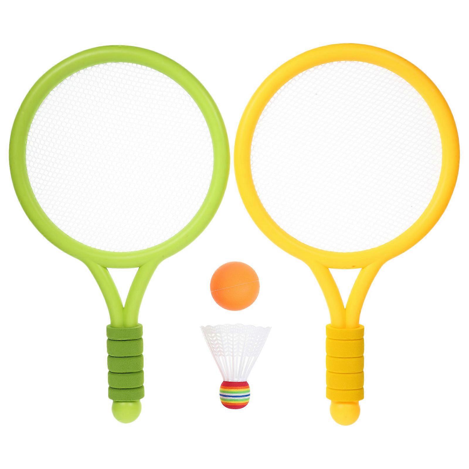 Lightweight Plastic Tennis Racket Kit with Ball for Outdoor Play – Enhances Athletic Skills and Parent Child Interaction