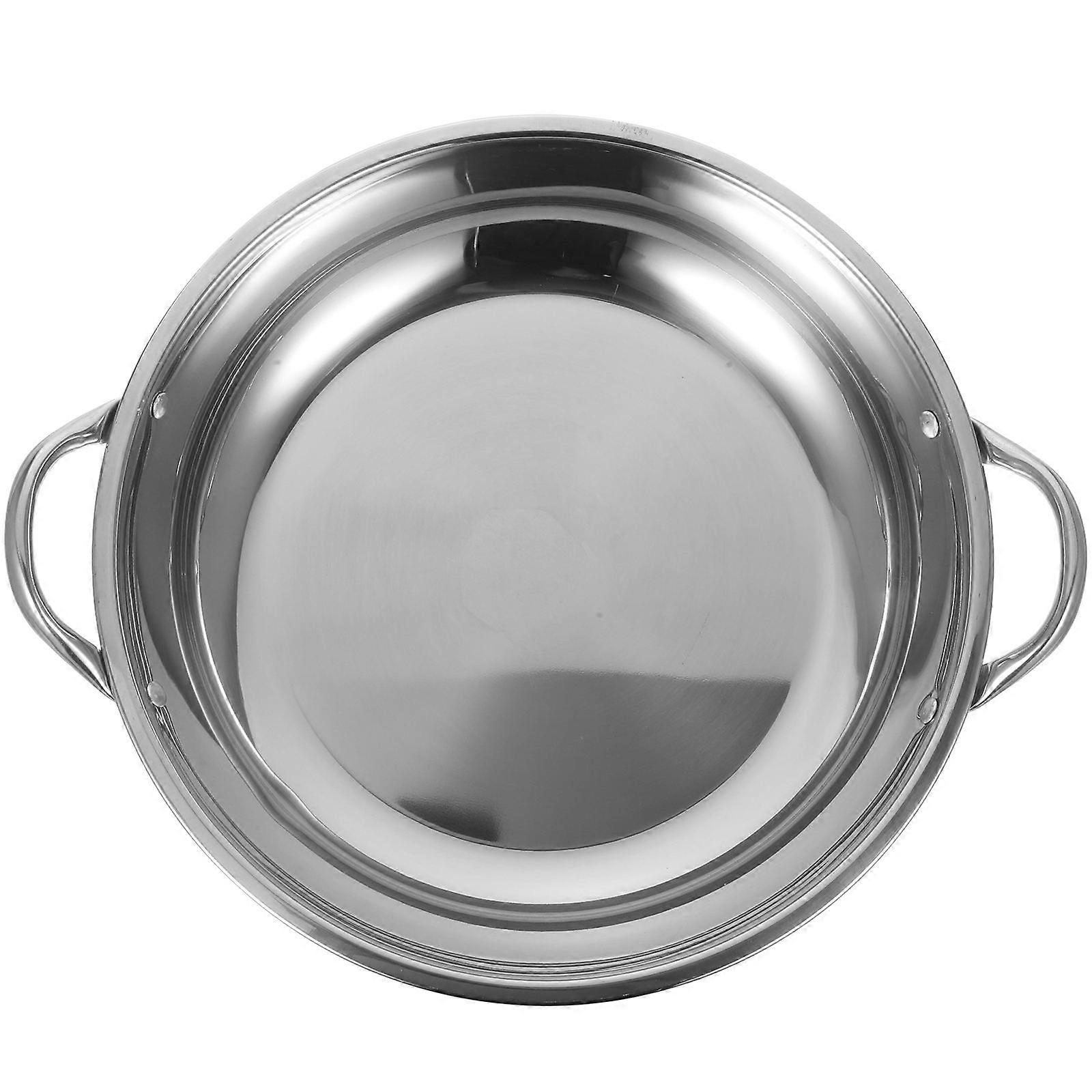 Durable Stainless Steel Dry Pot Suitable For Home Cooks With Non-stick Surface 1Pcs