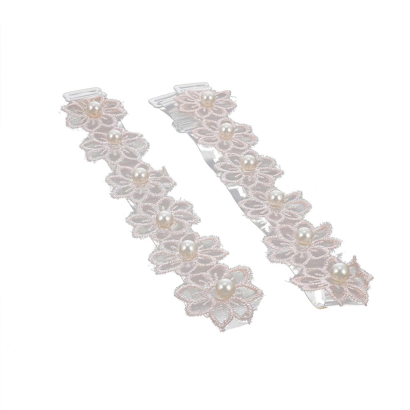 Beige Lace NonSlip Shoulder Straps for Underwear with Durable Design and Elegant Embellishment