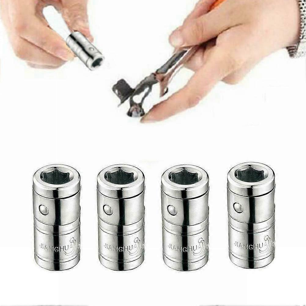 1PC 1/4" Square Drive to 1/4" Hex Socket Bits Converter Screwdriver Bit Adapter Socket for Chamfering Converter Screwdriver Bit