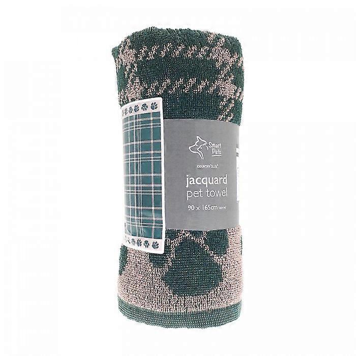 H&L Checked Jacquard Dog Towel