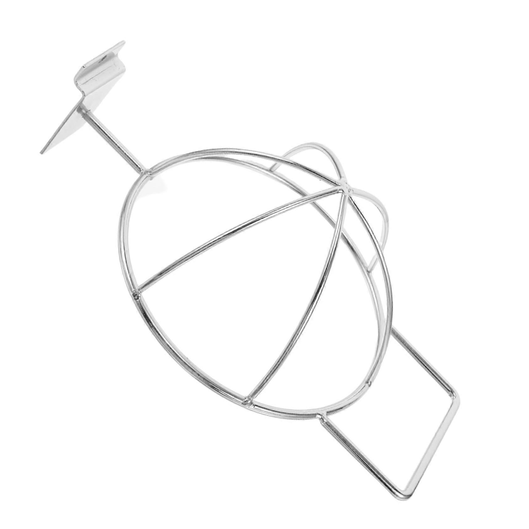 Hat Hanger Metal Wall Mount With Hooks, Hat Display Shelf For Baseball Caps, Silver Alloy Finish