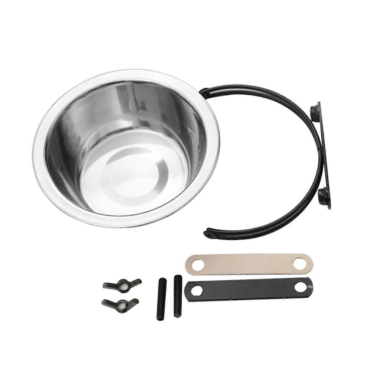 Stainless Steel Pet Bowl Hanging Feed Bowl for Small and Medium Dogs, Cats, Rabbits, and Birds, Easy to Clean