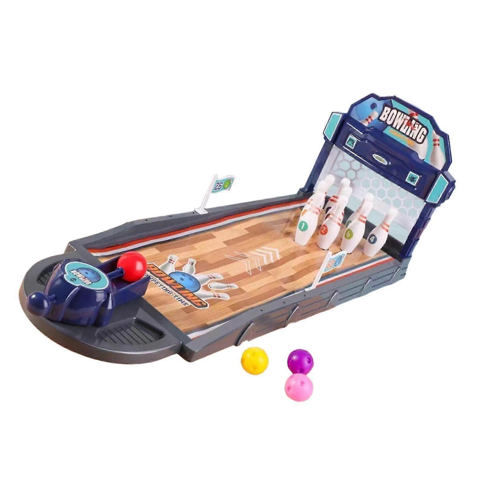 Mini Tabletop Bowling Game Set - Portable Entertainment for Kids, Teens, and Family Gatherings