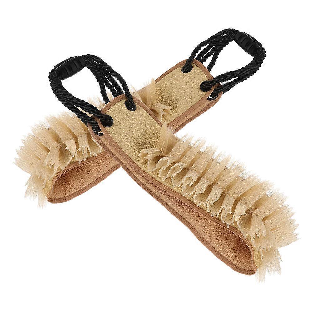 Back Exfoliator Strap for Shower Double Sided Bath Scrubber with Handles Lightweight Body Cleaning Tool for Deep Cleansing and Exfoliation on